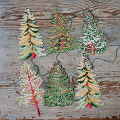 East End Press Christmas Tree Paper Garland