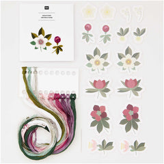 Stick and Stitch Kit - Christmas Roses