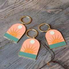 Cai & Jo Enamel Keyring