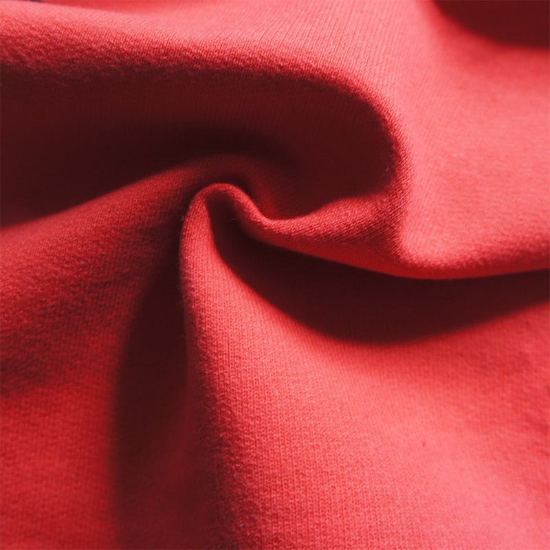 Organic Cotton Loopback Jersey - Red