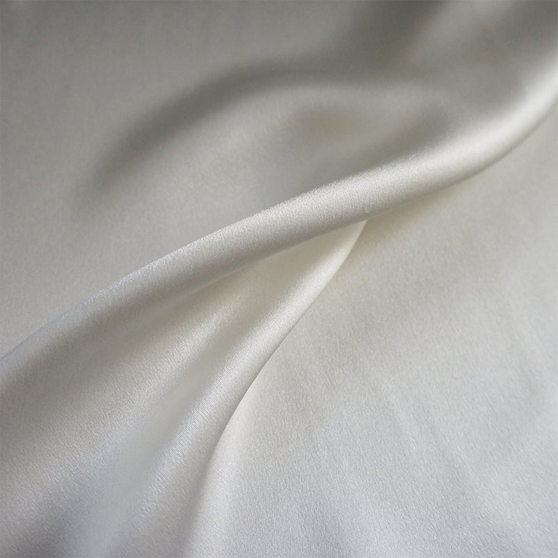 Organic Ivory Silk Satin- 95GSM