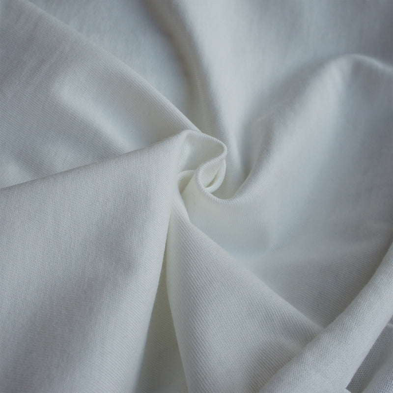 Light Organic Cotton Jersey - White