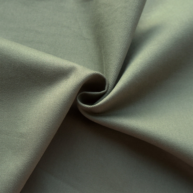 Mediumweight Organic Cotton Twill - Khaki Green