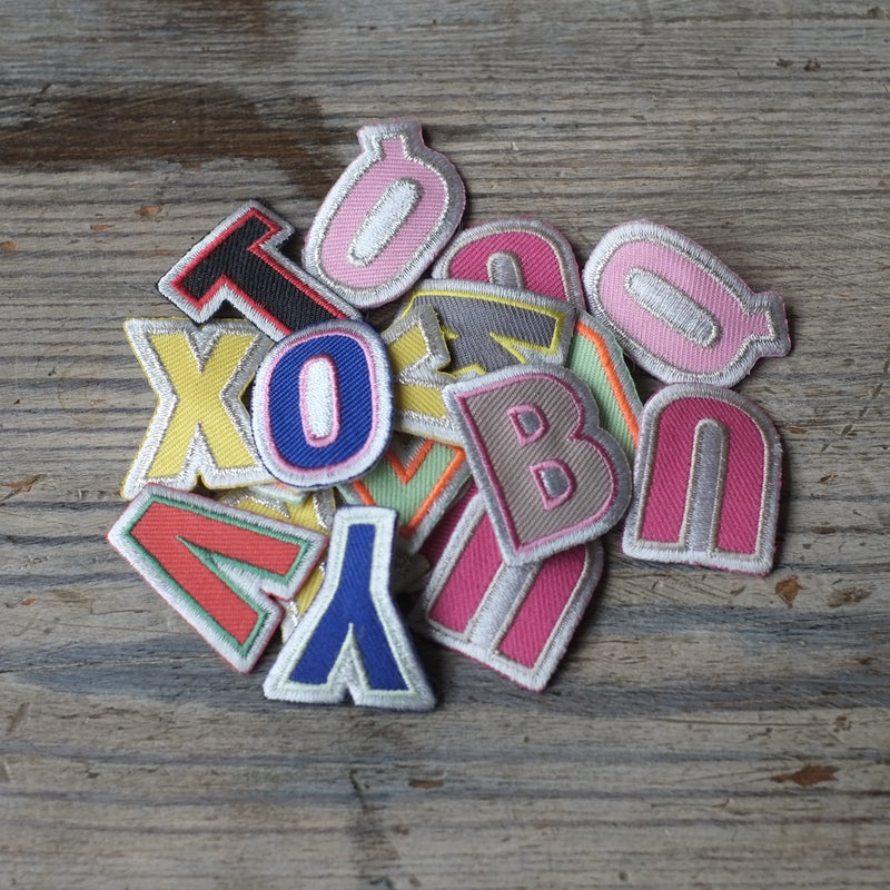 Rico Iron On Patches  - Letters and Symbols