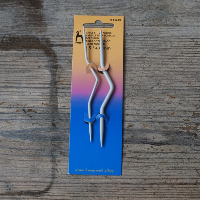 Cable Stitch Needle Twin Pack - Bent