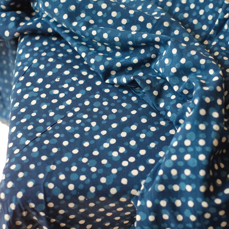Spot Indigo Indian Cotton