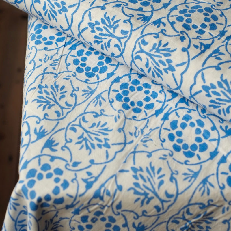 Organic Hand Block Cotton Muslin - Tree of Life