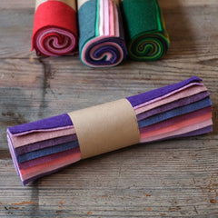 Wool Mix Felt Roll, 22 x 22cm, 10 pcs