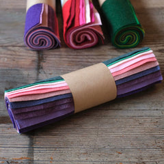 Wool Mix Felt Roll, 22 x 22cm, 10 pcs