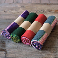 Wool Mix Felt Roll, 22 x 22cm, 10 pcs