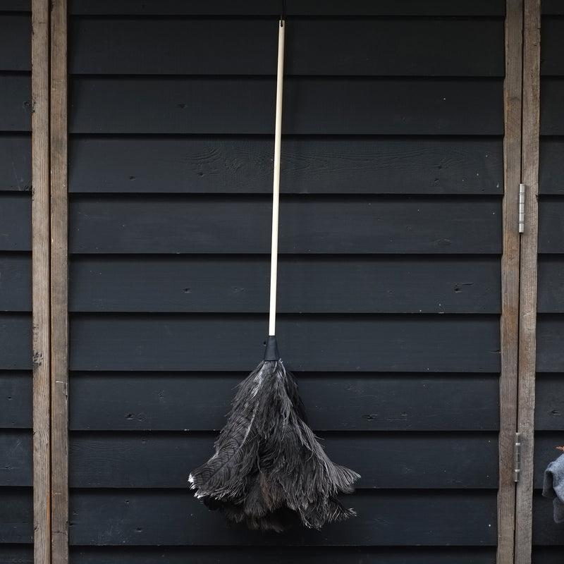 Black Ostrich Feather Duster