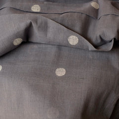 Grey Spot Jamdani Indian Cotton