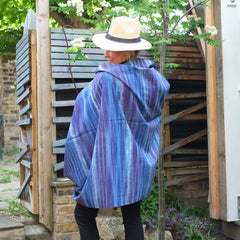 Indigo Handwoven and Hand Dyed Cotton Ikat
