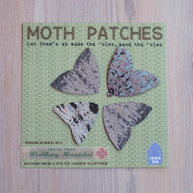 Iron on  Moth Patches
