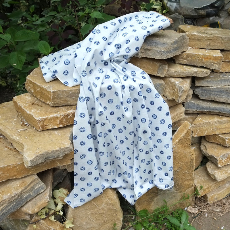 Sakuru Japanese Cotton - Burst White