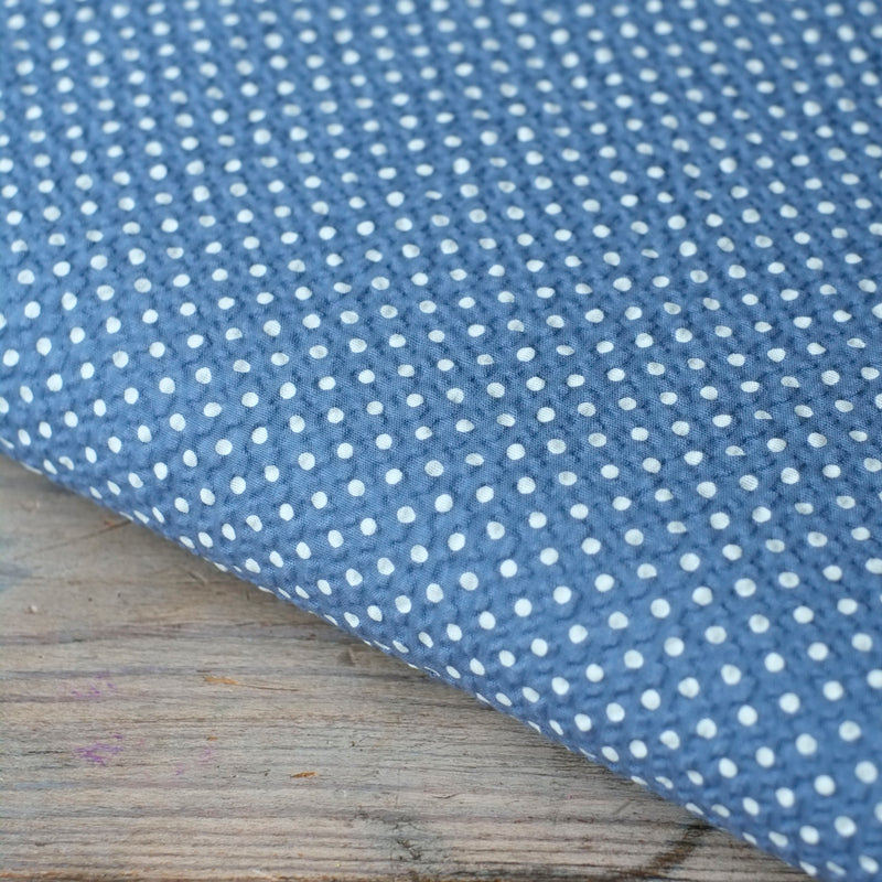 Japanese Polka Dot Cotton Seersucker