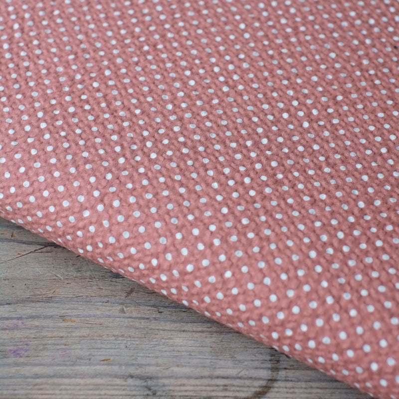Japanese Polka Dot Cotton Seersucker